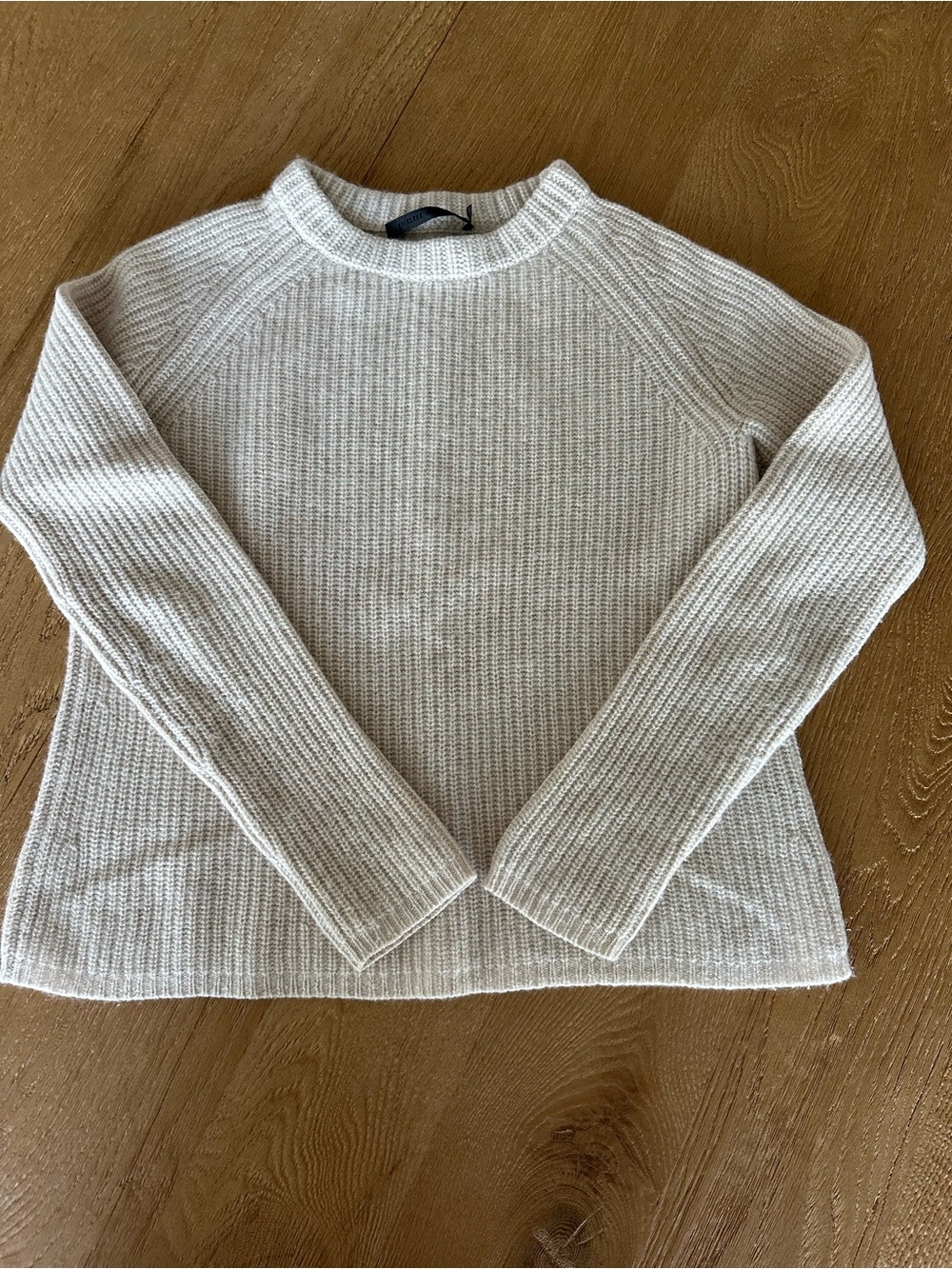 Jenni Kayne Cashmere Oatmeal Fishermen Sweater XS